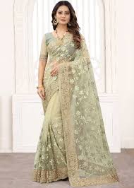 Party Wear Net Sarees